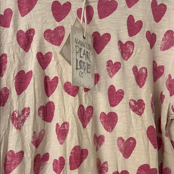 Magnolia Pearl heart tee OSFM - Picture 2 of 7